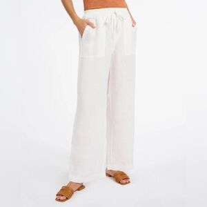 Splendid Becka Linen Wide-leg Pants